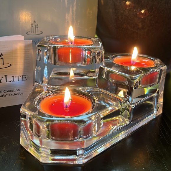 PartyLite Lead Crystal Collection 3 Tier candle holder-PartyLite Gifts Exclusive - Picture 5 of 13